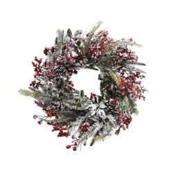ΣΤΕΦΑΝΙ XMAS ΧΙΟΝΙΣΜΕΝΟ ΜΕ BERRIES Δ40EK 682850