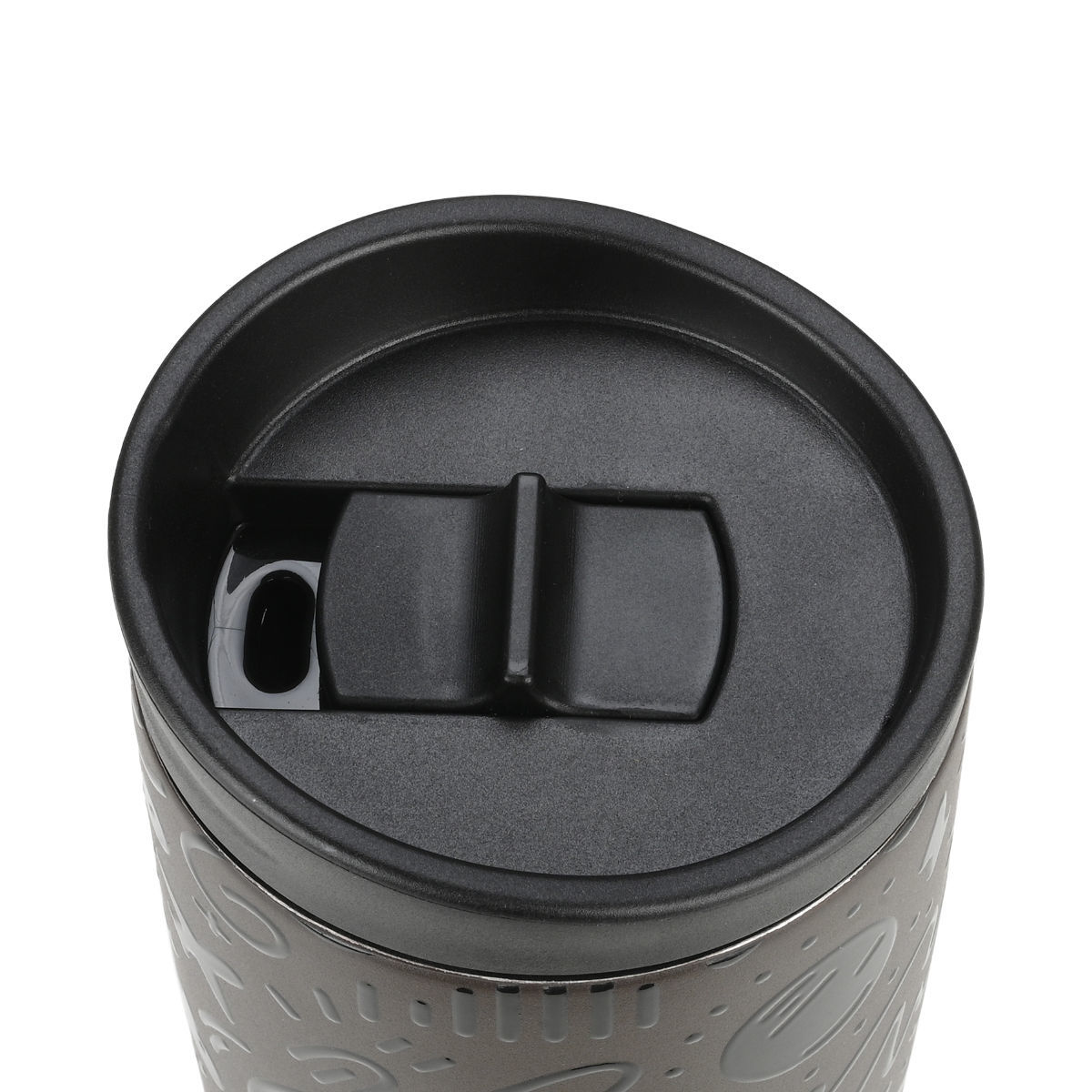ΘΕΡΜΟΣ 350ml NOIR ECHO 01-25588 - Inart Είδη σπιτιού και διακόσμησης ΘΕΡΜΟΣ 350ml NOIR ECHO 01-25588 - Image 3