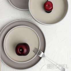 ΠΙΑΤΟ ΡΗΧΟ ΜΠΕΖ-ΛΕΥΚΟ ΣΕΤ 6ΤΜΧ 27,3Χ27,3Χ3,5ΕΚ ATA125K6 - Inart Είδη σπιτιού και διακόσμησης ΠΙΑΤΟ ΡΗΧΟ ΜΠΕΖ-ΛΕΥΚΟ ΣΕΤ 6ΤΜΧ 27,3Χ27,3Χ3,5ΕΚ ATA125K6 - Image 3