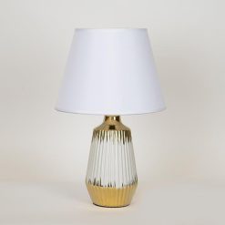 ΦΩΤΙΣΤΙΚΟ ΕΠΙΤΡΑΠΕΖΙΟ ΛΕΥΚΟ- ΧΡΥΣΟ 25x25x40cm 75710099
