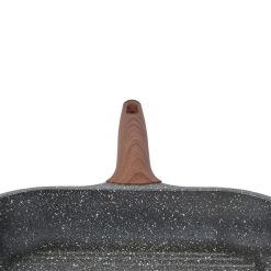ΓΚΡΙΛΙΕΡΑ STONE ΧΥΤΟΥ ΑΛΟΥΜΙΝΙΟΥ 28cm 01-1216 - Inart Είδη σπιτιού και διακόσμησης ΓΚΡΙΛΙΕΡΑ STONE ΧΥΤΟΥ ΑΛΟΥΜΙΝΙΟΥ 28cm 01-1216 - Image 3