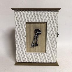 ΚΛΕΙΔΟΘΗΚΗ ΛΕΥΚΗ-ΚΑΦΕ 21x6x26cm 75211013
