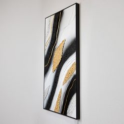Alternative view of ΠΙΝΑΚΑΣ ΜΑΥΡΟ-ΧΡΥΣΟ-ΛΕΥΚΟ 62x122x4.5cm 75512038
