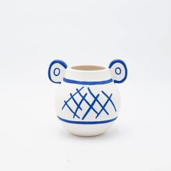 ΒΑΖΟ ΛΕΥΚΟ-ΜΠΛΕ 15.9x13.5x10cm 81900224