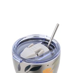 ΘΕΡΜΟΣ 350ml SILVER BOTANIC 01-31787 - Inart Είδη σπιτιού και διακόσμησης ΘΕΡΜΟΣ 350ml SILVER BOTANIC 01-31787 - Image 3