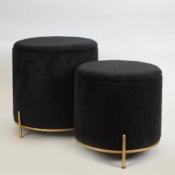 ΣΚΑΜΠΟ ΜΑΥΡΟ-ΧΡΥΣΟ ΜΙΚΡΟ 35Χ35Χ37cm 75014024S