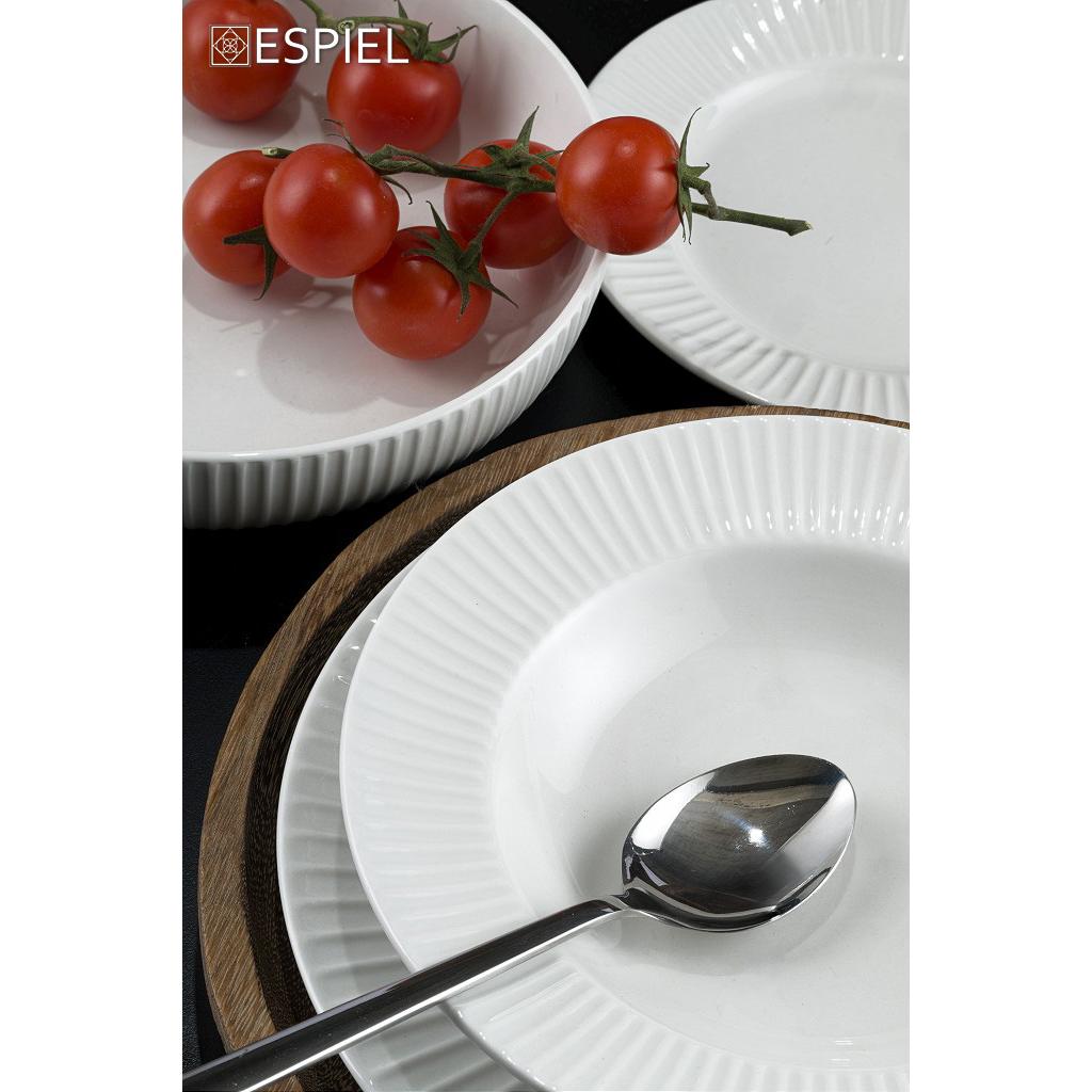 ΠΙΑΤΟ ΒΑΘΥ ΛΕΥΚΟ ΣΕΤ 6ΤΜΧ 22X4CM REL105K6 - Inart Είδη σπιτιού και διακόσμησης ΠΙΑΤΟ ΒΑΘΥ ΛΕΥΚΟ ΣΕΤ 6ΤΜΧ 22X4CM REL105K6 - Image 3