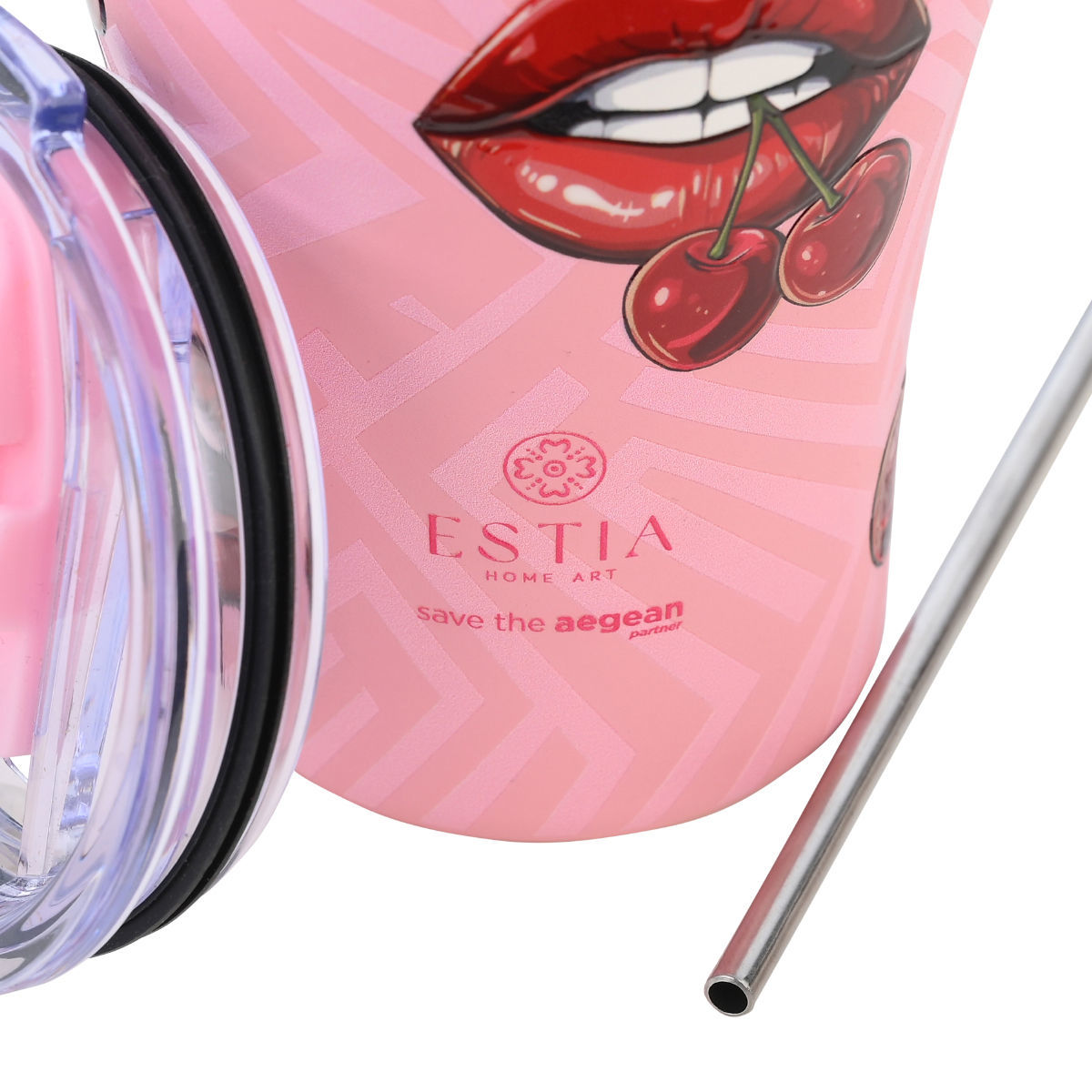ΘΕΡΜΟΣ 350ml BLUSH POP 01-31800 - Inart Είδη σπιτιού και διακόσμησης ΘΕΡΜΟΣ 350ml BLUSH POP 01-31800 - Image 2